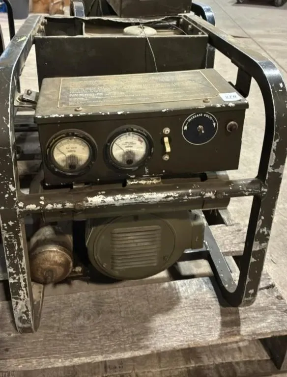 Vintage Military Generator. Untested.