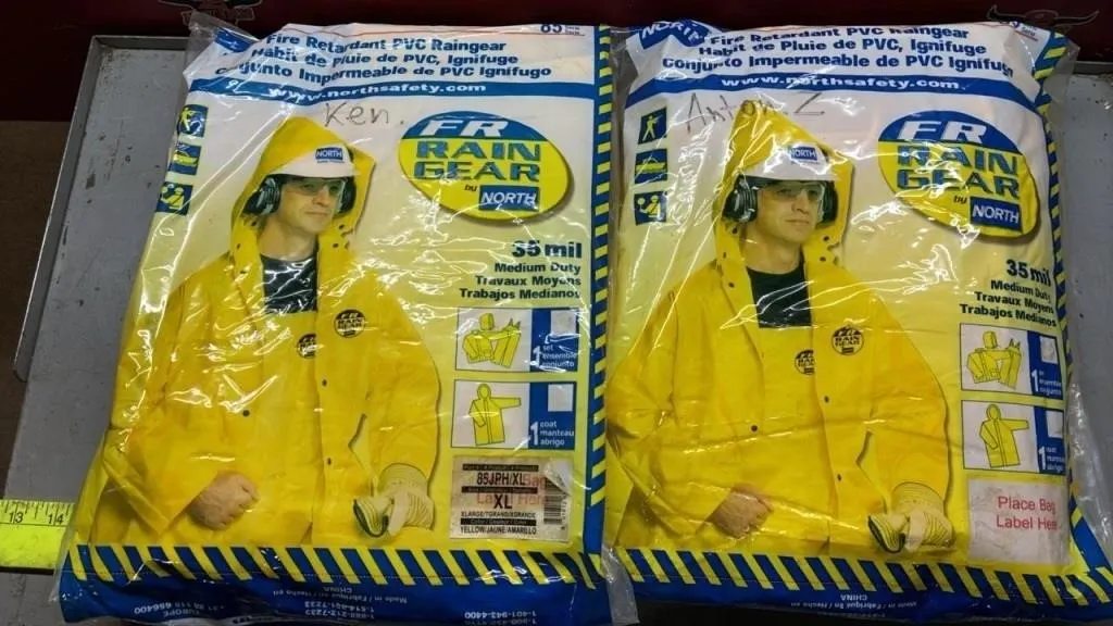 2 XL FR Rain Gear Suits.