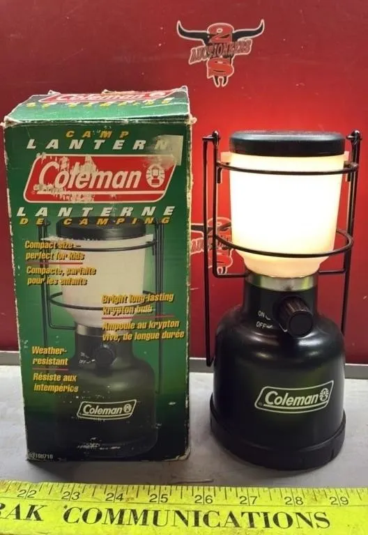 Coleman Battery Camping Lantern.