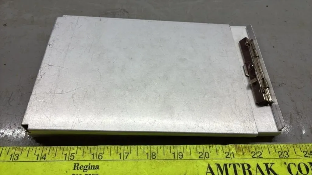 6�Wx10�L Aluminium Invoice Clipboard.