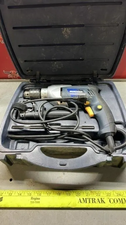Mastercraft Hammer Drill and Bit Set. Tested