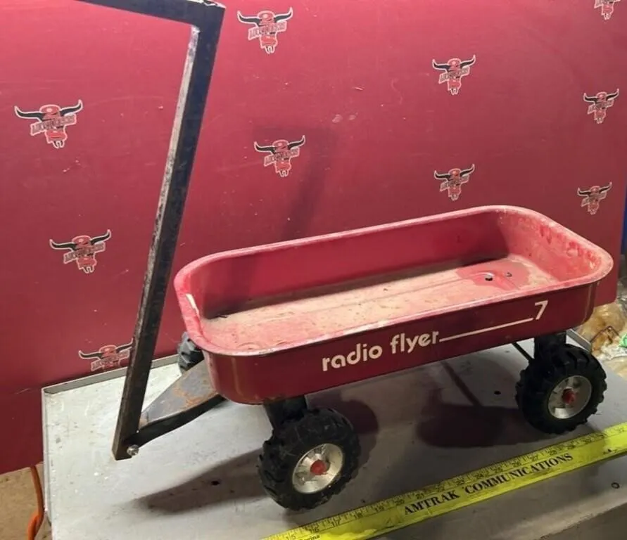 Radio Flyer Metal Wagon w/Custom Handle 20"L.