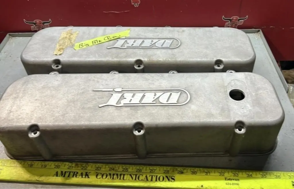 Big Black Chevy Tappat Covers