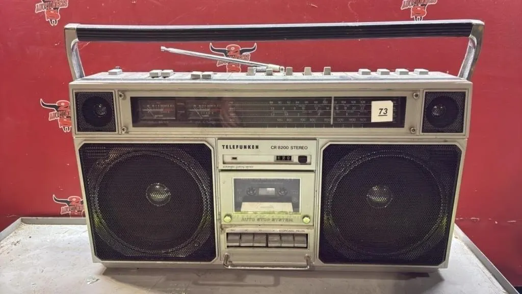 Vintage Telefunken Boom Box. Untested. No Cord,