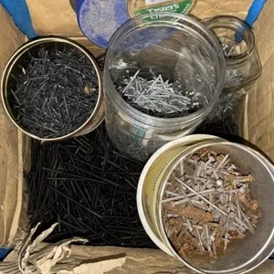 Crate Of Asst. Screws & Nails.