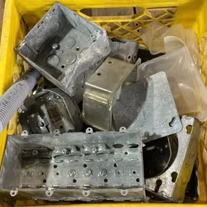 Crate of Electrical Boxes & Other Items.