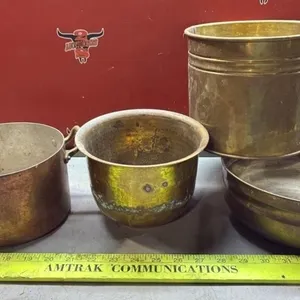 Copper & Brass Pots.