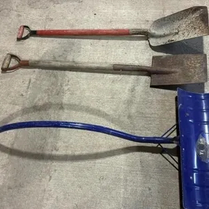 Snow Push & 2 Shovels.