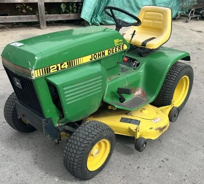 John Deere Model 214 Lawn & Garden Tractor, S/N:
