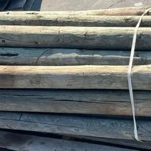 Lot of 25, 4" - 5" Fence Posts, 6ft Long. #C