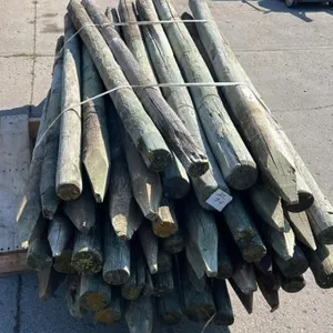Lot of 50, 3" - 4" Fence Posts, 6ft Long. #C.