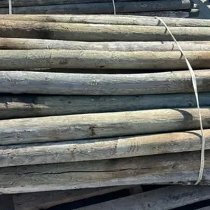 Lot of 50, 3" - 4" Fence Posts, 6ft Long. #C.