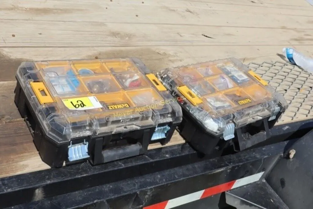 2 DeWalt TStak cases & contents