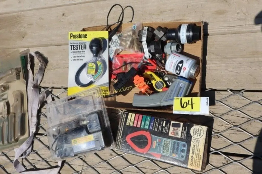 clamp meter, air compressor, etc