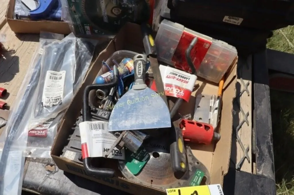 sockets, zip ties, saw blades, etc
