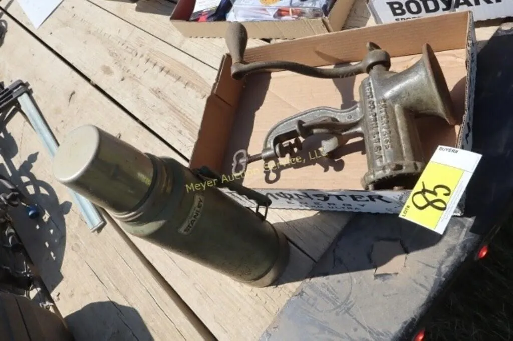 Meat grinder & Stanley thermos