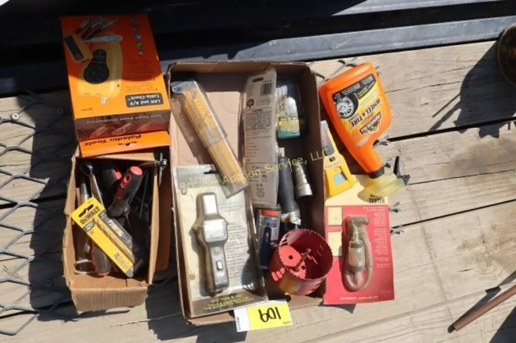 air tools, drill bits, saw blades