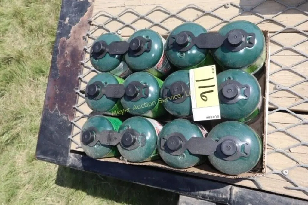 12 propane canisters