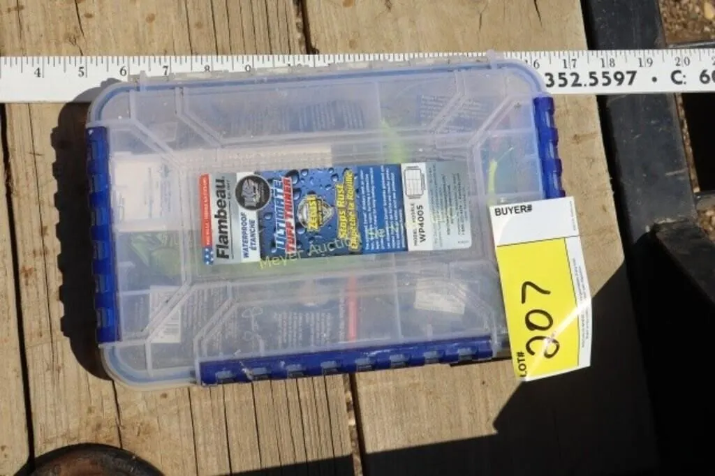 tackle box with tackle & lures