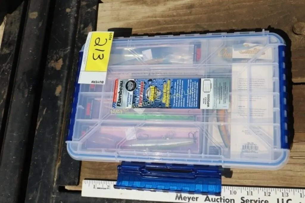 tackle box with lures