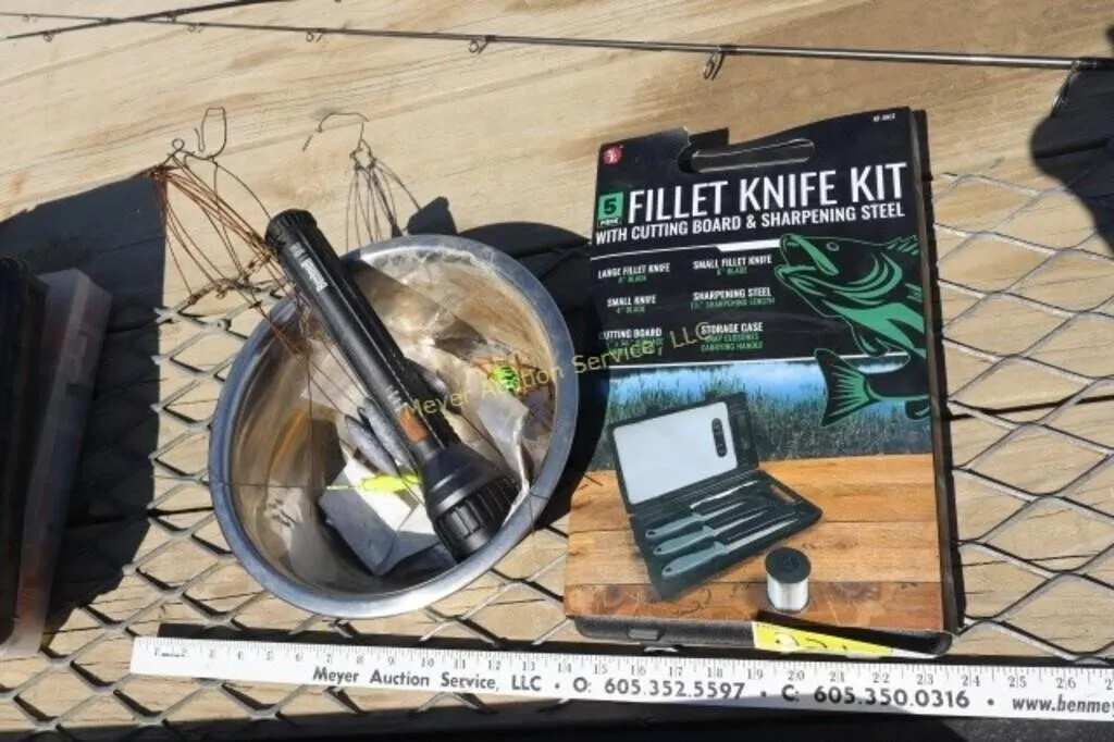 filet knife set and lead bottom bouncers