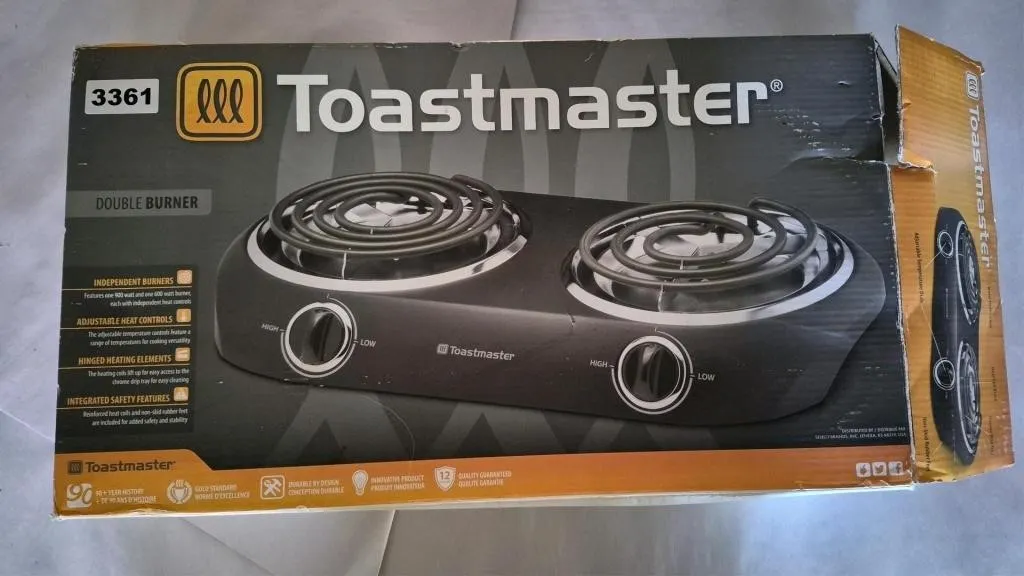 Portable 2 Burner Cooktop