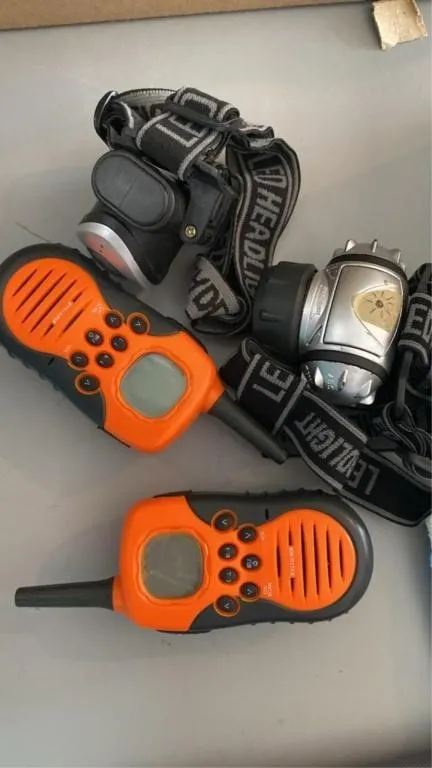Walkie talkies and headlights