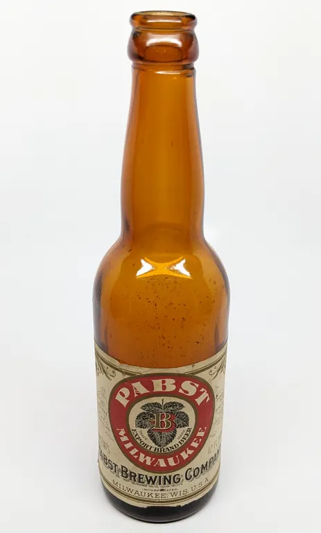 12 OZ PRE PROHIBTION PAPER LABEL BOTTLE PABST EXPORT BRAND BEER MILWAUKEE WISCONSIN
