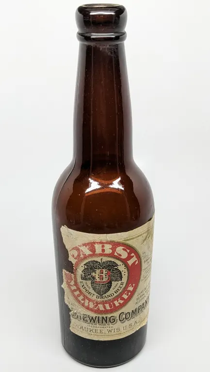12 OZ PRE PROHIBITION PAPER LABEL BOTTLE PABST EXPORT BRAND BEER MILWAUKEE WISCONSIN