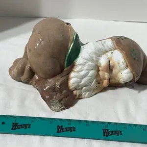 Vintage ceramic garden gnome figurine