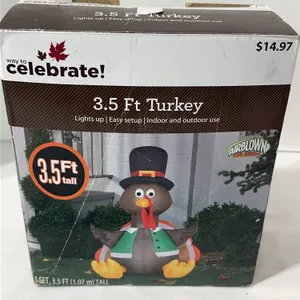 Way to Celebrate brand 3.5 Ft Turkey inflatable yard decoratio