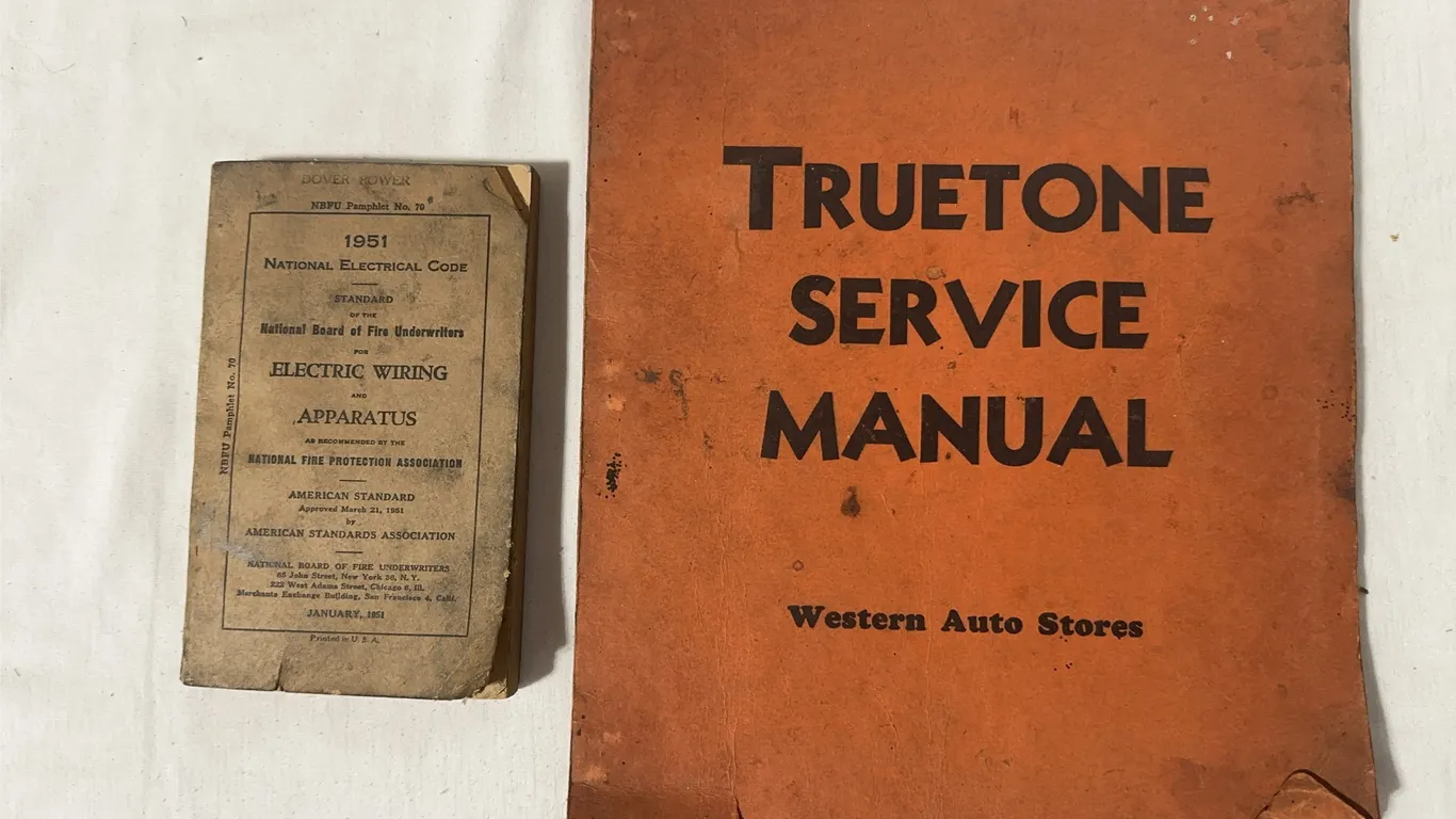 Pair of vintage wiring manuals