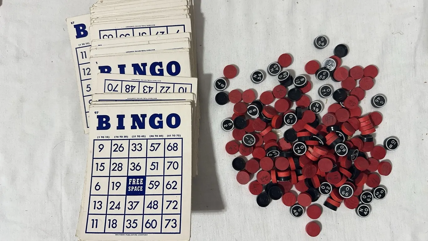 Vintage Whitman Publishing Co. boxed Bingo set