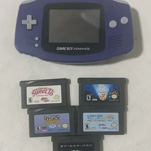 Original Nintendo Game Boy Advance (AGB-001) handheld console in the classic Indigo color