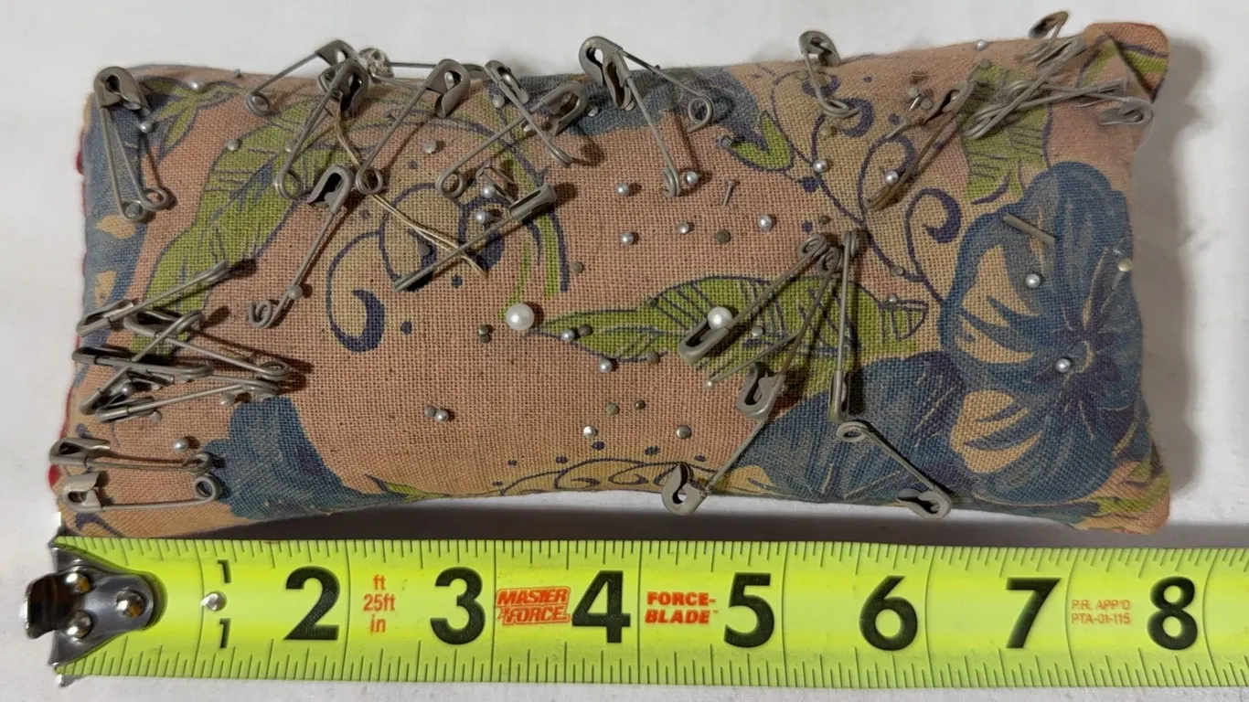 Vintage fabric pincushion