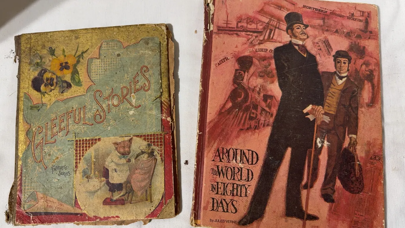 Pair of vintage books.