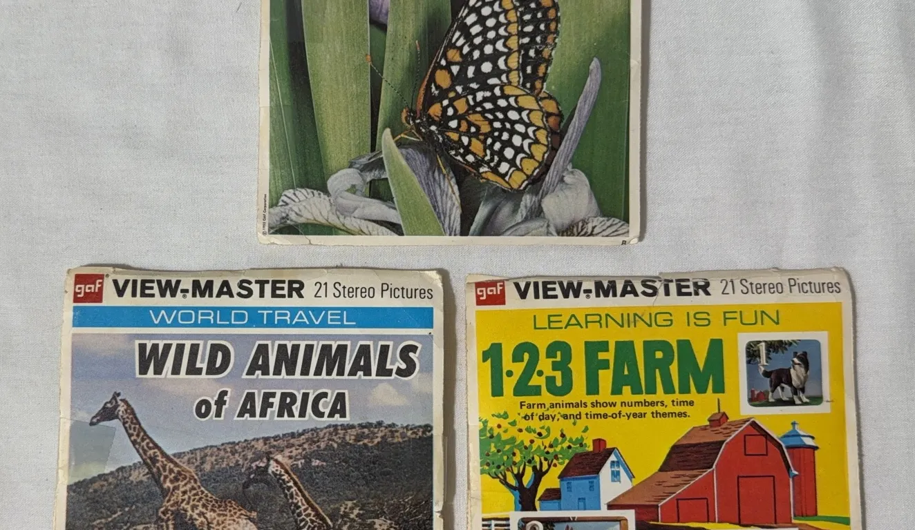 Vintage GAF View-Master 3D stereo picture reel packets