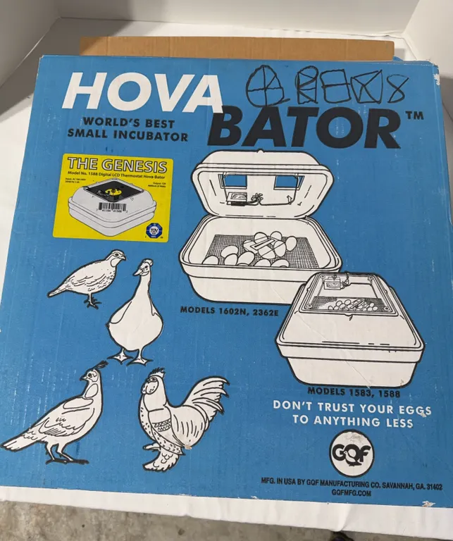 The GQF Hova-Bator (Model 1588) is a classic, economical Styrofoam tabletop egg incubator
