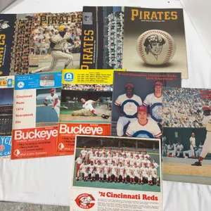 Vintage lot of Cincinnati Reds/Pittsburgh Pirates programs