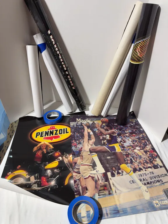 A lot of over a dozen posters