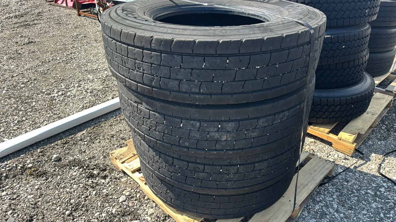 4) Assorted 11R22.5 tires