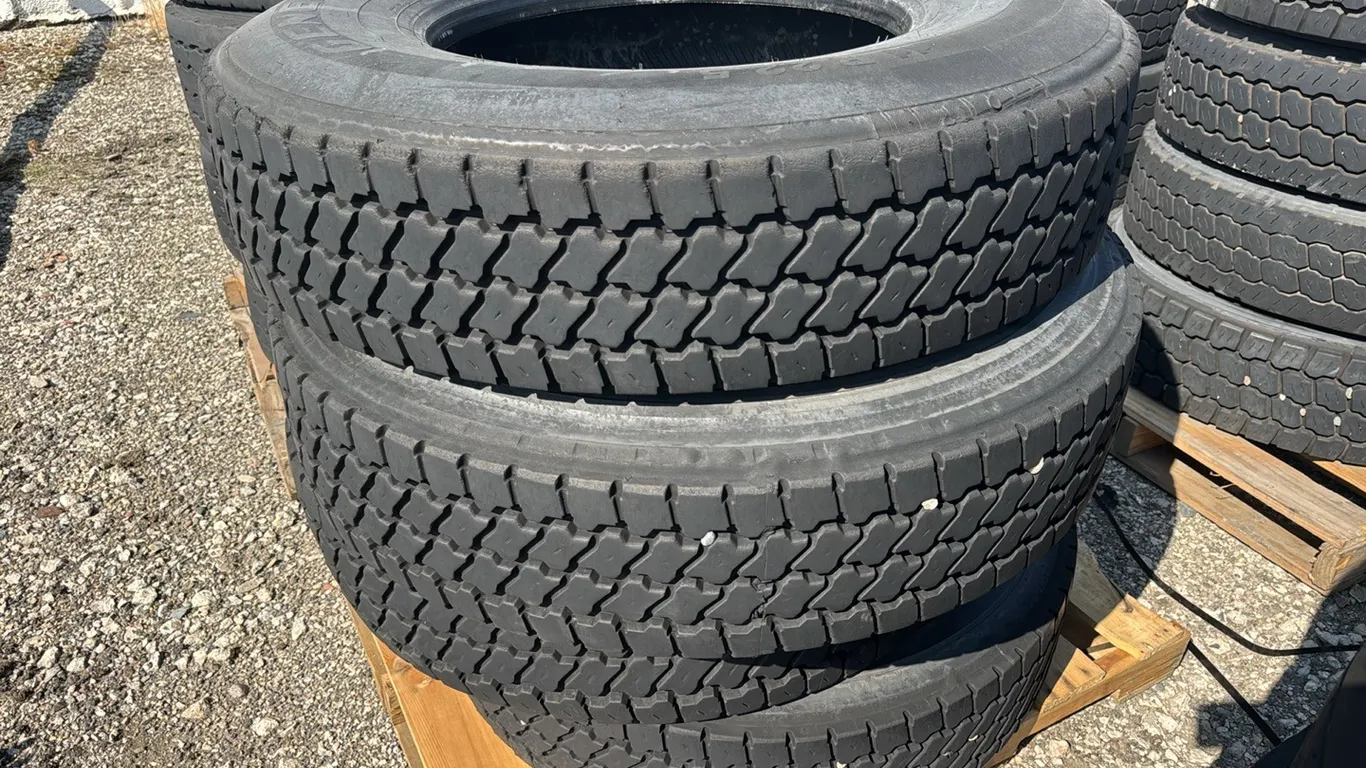 4) Assorted 11R22.5 tires