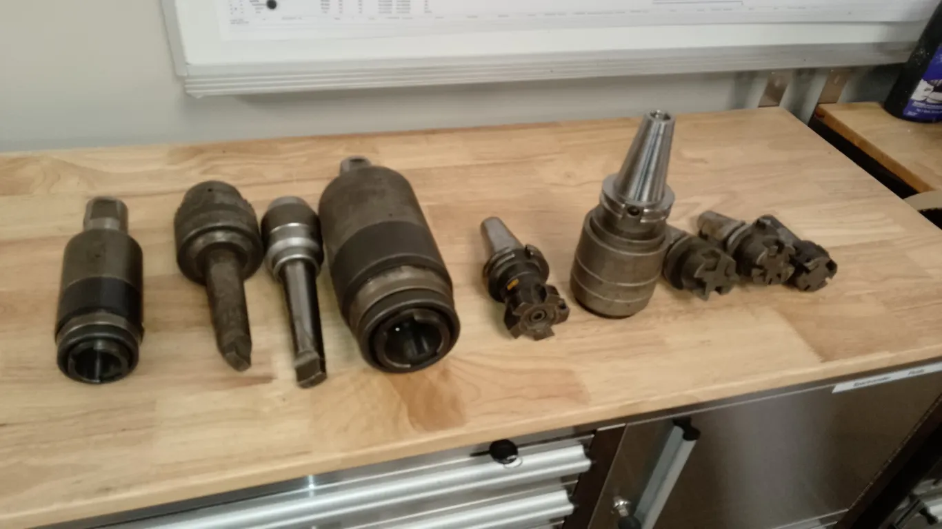 Misc Milling heads, chucks and Threaders