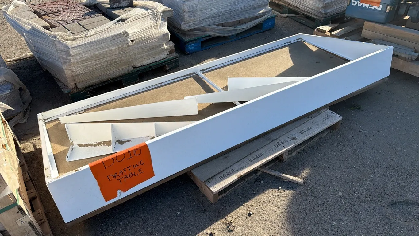 2 Drafting Tables, 37"x96" metal frame.