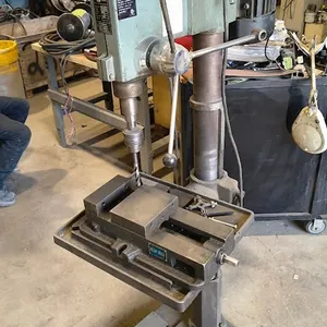 Drill press with vice