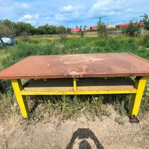 Large Weld Table Yellow Legs