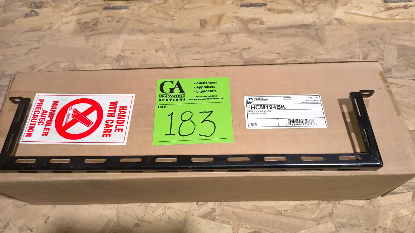 Boc of 10 Horizontal Cable Management Support Bars