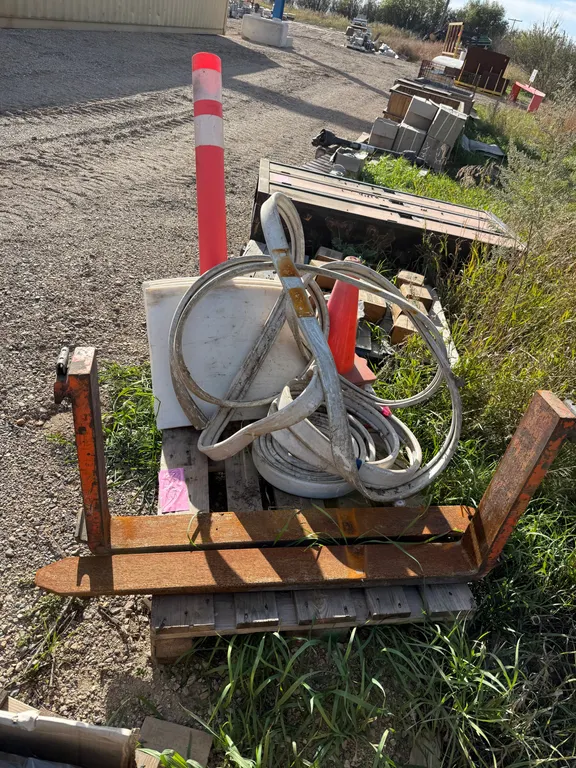 Mixed Lot – Forklift forks, Traffic Cone, Marker Posts, rubber guard, plastic sheets