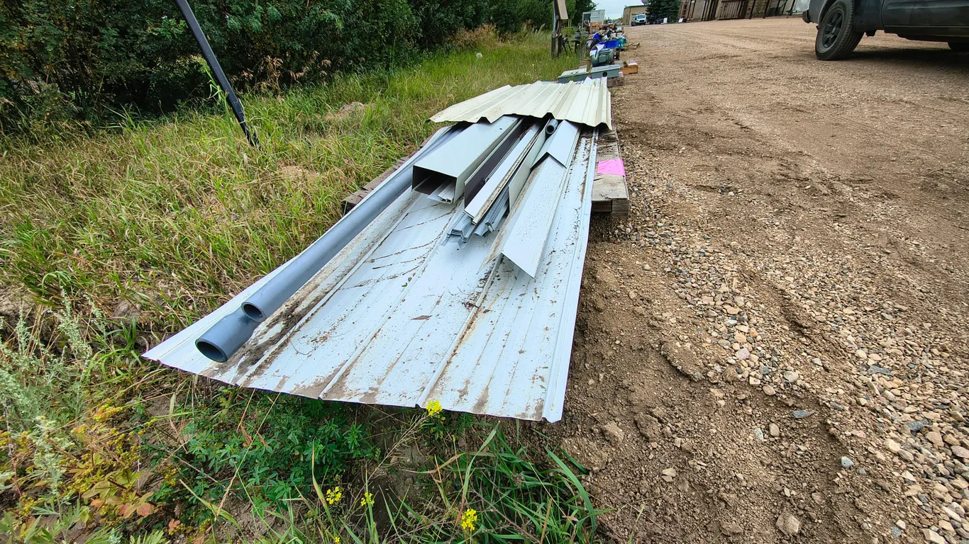 Metal siding, flashing, misc components