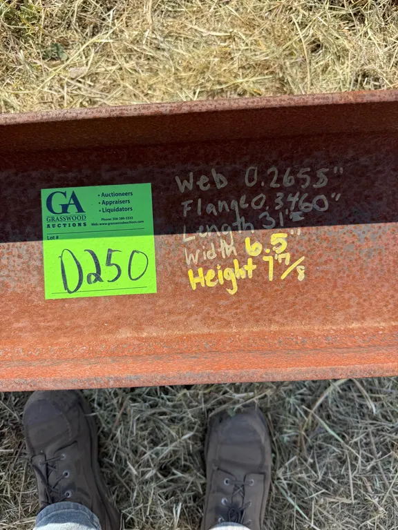 1 Wide Flange Beam W8x24 Structural Steel
